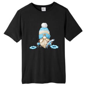 Funny Ice Fishing Tee With Family Christmas Gnome Gift Tall Fusion ChromaSoft Performance T-Shirt