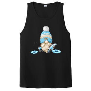 Funny Ice Fishing Tee With Family Christmas Gnome Gift PosiCharge Competitor Tank