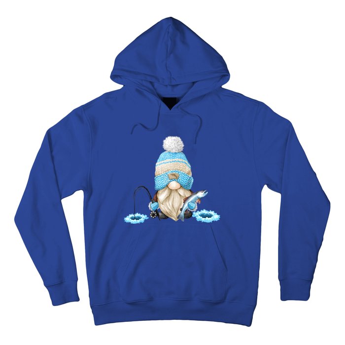 Funny Ice Fishing Tee With Family Christmas Gnome Gift Hoodie