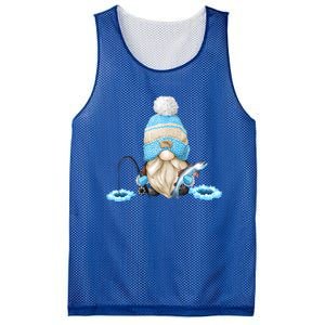 Funny Ice Fishing Tee With Family Christmas Gnome Gift Mesh Reversible Basketball Jersey Tank