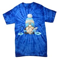 Funny Ice Fishing Tee With Family Christmas Gnome Gift Tie-Dye T-Shirt