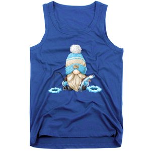 Funny Ice Fishing Tee With Family Christmas Gnome Gift Tank Top