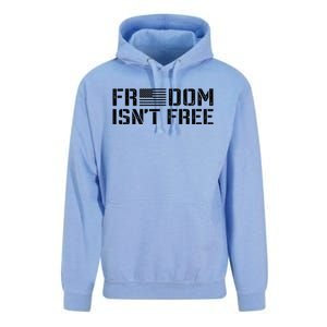 Freedom IsnT Free Patriotic American Rights Usa Flag Unisex Surf Hoodie