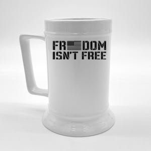 Freedom IsnT Free Patriotic American Rights Usa Flag Beer Stein