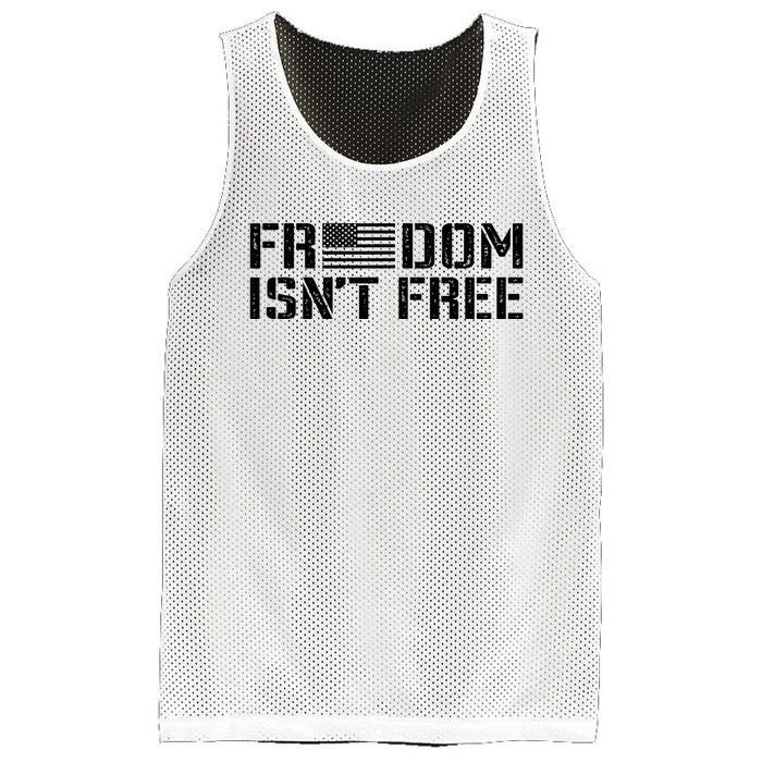 Freedom IsnT Free Patriotic American Rights Usa Flag Mesh Reversible Basketball Jersey Tank