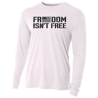 Freedom IsnT Free Patriotic American Rights Usa Flag Cooling Performance Long Sleeve Crew