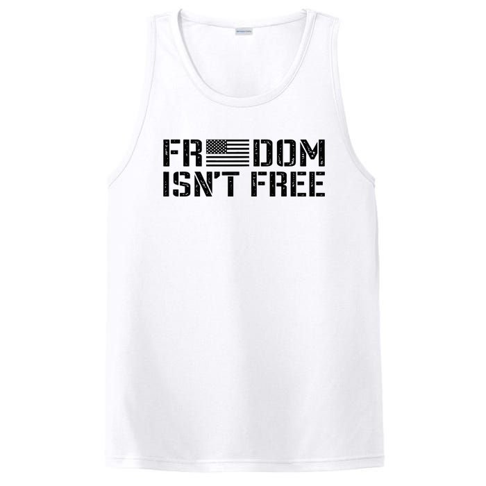 Freedom IsnT Free Patriotic American Rights Usa Flag PosiCharge Competitor Tank