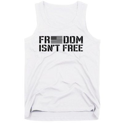 Freedom IsnT Free Patriotic American Rights Usa Flag Tank Top