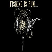 Fishing Is Fun BirdS Nest Cooling Performance Crew T-Shirt