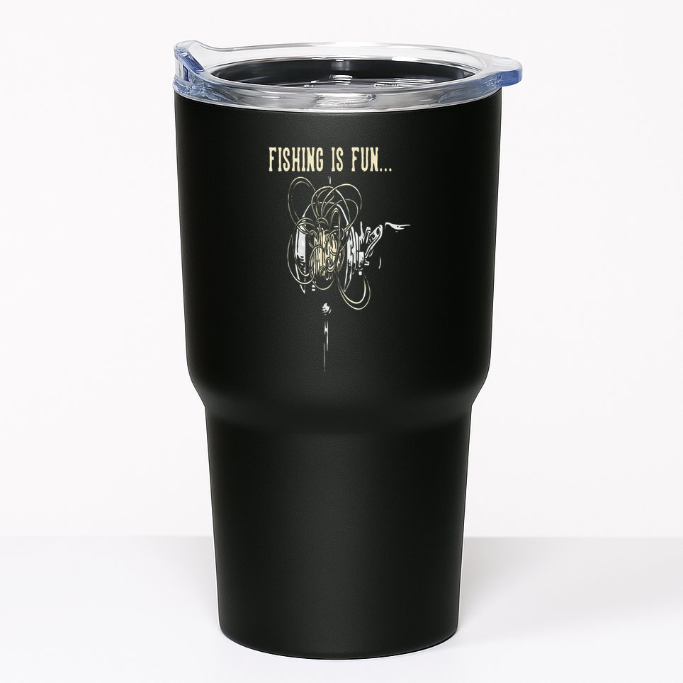 Fishing Is Fun BirdS Nest Tumbler