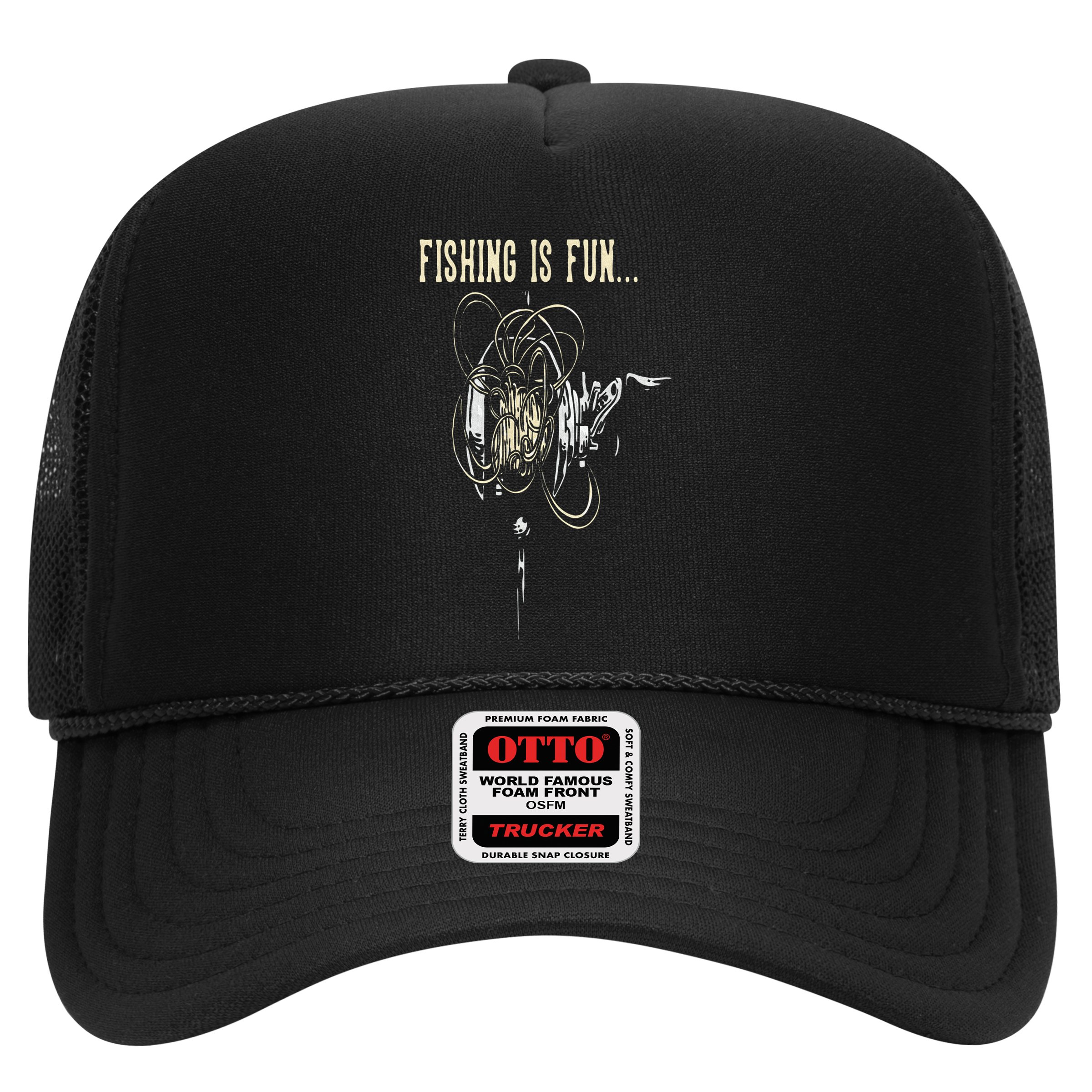 Fishing Is Fun BirdS Nest Hat