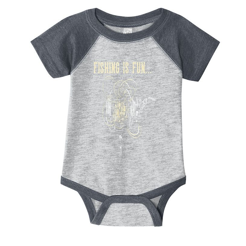 Fishing Is Fun BirdS Nest Infant Baby Jersey Bodysuit