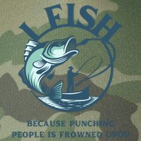 Funny I FISH BECAUSE PUNCHING PEOPLE IS FROWNED UPON Legacy Tie Dye Trucker Hat
