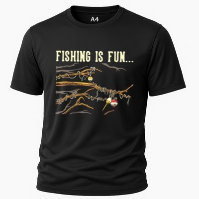 Fishing Is Fun... Bobbers Stuck In Tree Performance Shirt