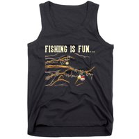 Fishing Is Fun... Bobbers Stuck In Tree Tank Top