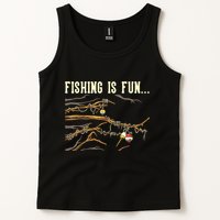 Fishing Is Fun... Bobbers Stuck In Tree Tank Top