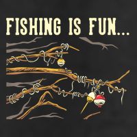 Fishing Is Fun... Bobbers Stuck In Tree Golf Towel