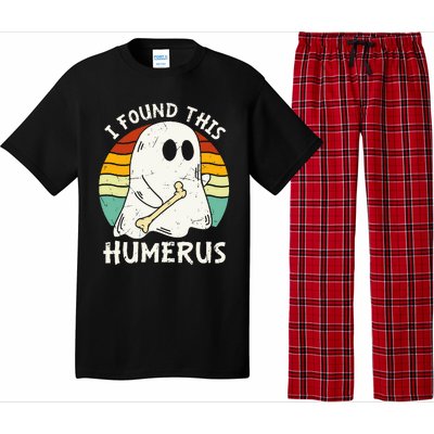 Funny I Found This Humerus Boo Ghost Halloween Costume Pajama Set