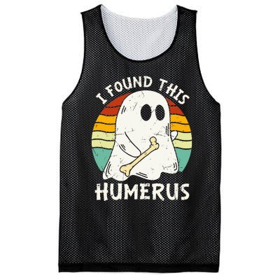 Funny I Found This Humerus Boo Ghost Halloween Costume Mesh Reversible Basketball Jersey Tank