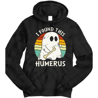 Funny I Found This Humerus Boo Ghost Halloween Costume Tie Dye Hoodie