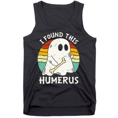 Funny I Found This Humerus Boo Ghost Halloween Costume Tank Top