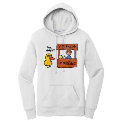 Funny Ice Fresh Lemonade Got Any Grapes? Duck Women's Pullover Hoodie