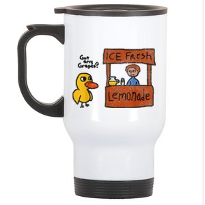 Funny Ice Fresh Lemonade Got Any Grapes? Duck Stainless Steel Travel Mug