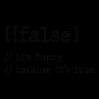 False ItS Funny Because ItS True Computer Programming Zip Tote Bag