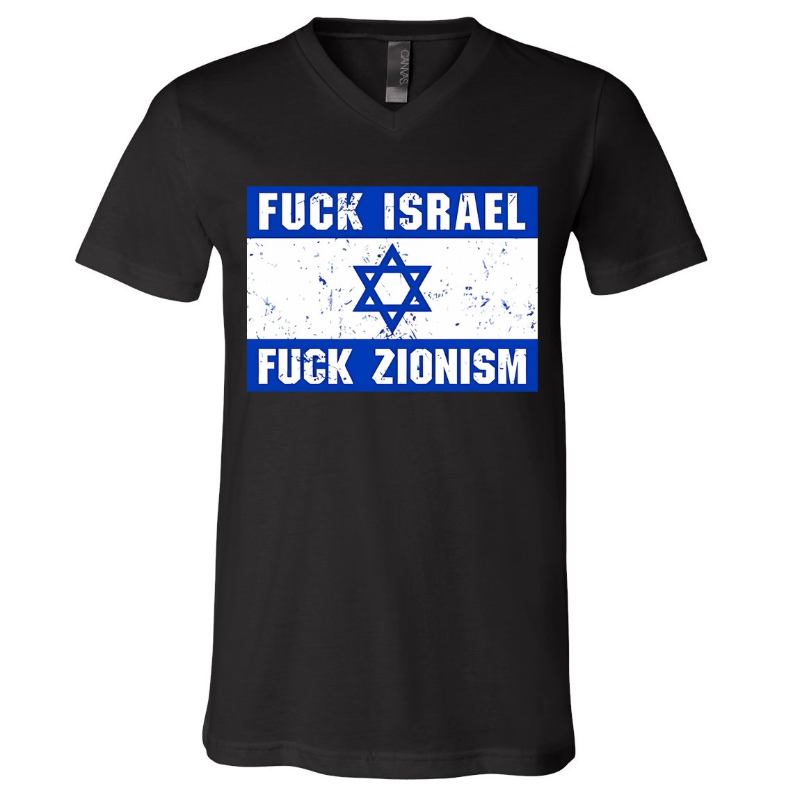 Fuck Israel Fuck Zionism V-Neck T-Shirt