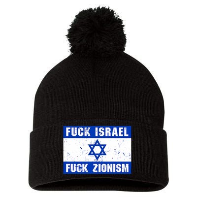 Fuck Israel Fuck Zionism Pom Pom 12in Knit Beanie