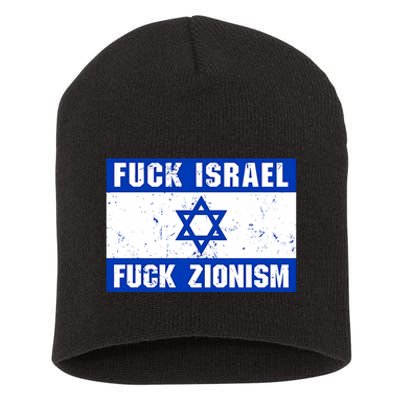 Fuck Israel Fuck Zionism Short Acrylic Beanie