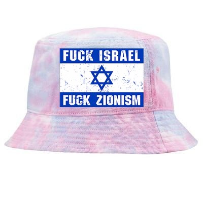 Fuck Israel Fuck Zionism Tie-Dyed Bucket Hat