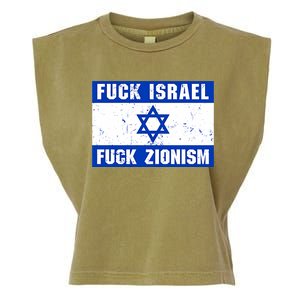 Fuck Israel Fuck Zionism Garment-Dyed Women's Muscle Tee