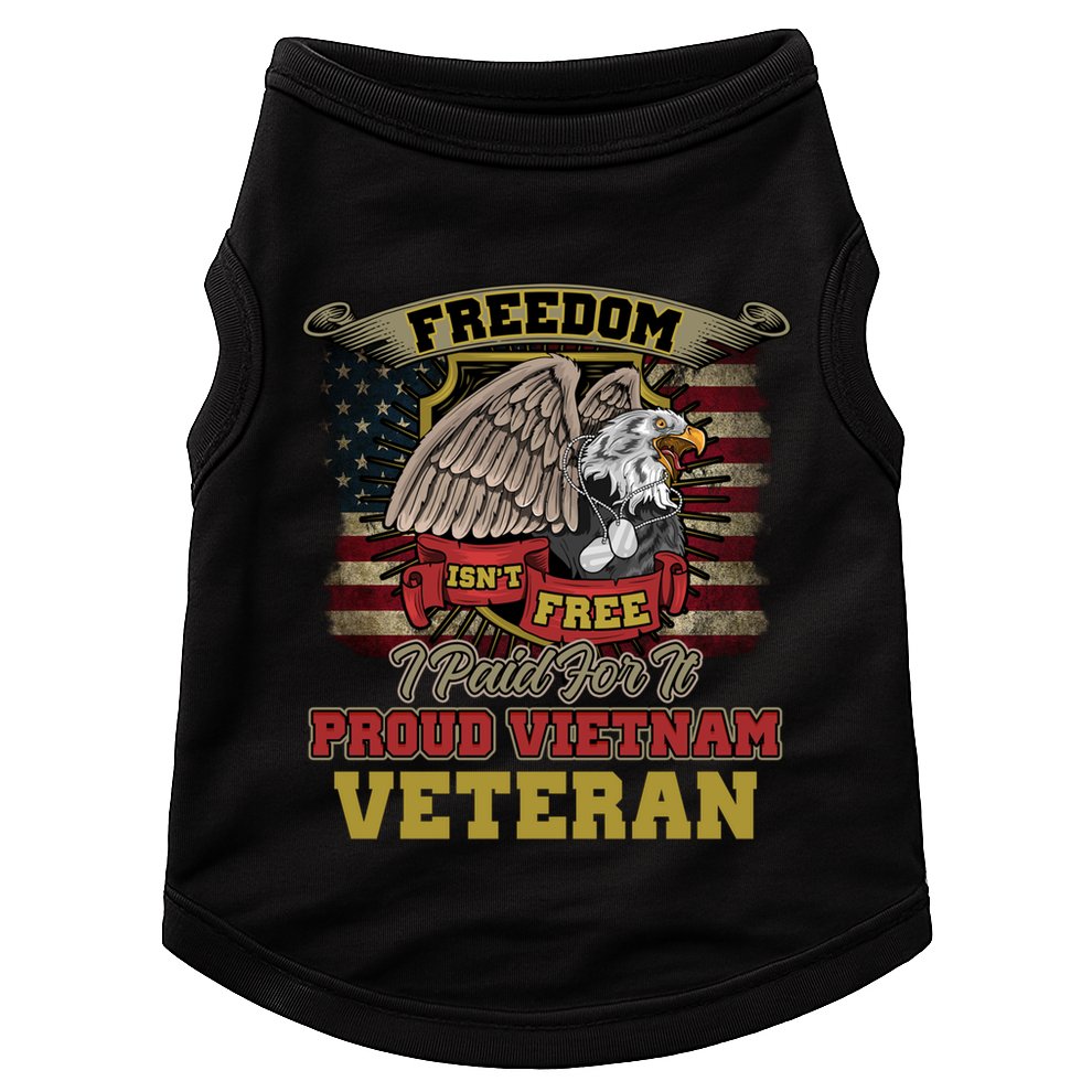 Freedom Isnt Free I Paid For It Gift Doggie Tank