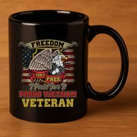 Freedom Isnt Free I Paid For It Gift 11oz C Handle Ceramic Mug