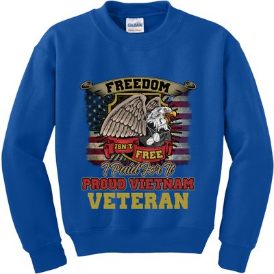 Freedom Isnt Free I Paid For It Gift Kids Sweatshirt