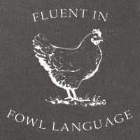 Fluent In Fowl Language Funny Chicken Lovers Father’S Day Cotton Canvas Backpack