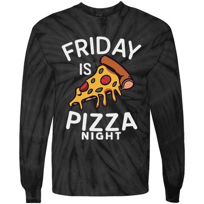 Funny Italian Food Pizza Lover Tie-Dye Long Sleeve Shirt