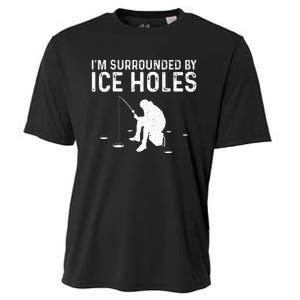 Funny Ice Fishing Gift For  Snow Holes Fisher Cooling Performance Crew T-Shirt