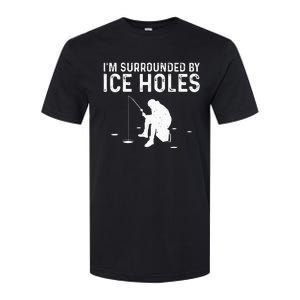 Funny Ice Fishing Gift For  Snow Holes Fisher Softstyle CVC T-Shirt