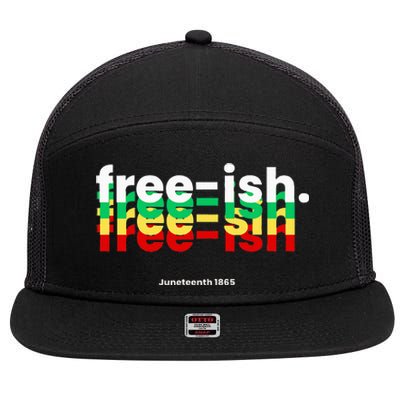 Free Ish 7 Panel Mesh Trucker Snapback Hat