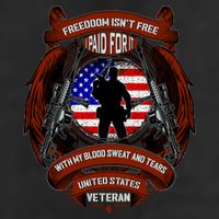 Freedom Isn't Free I Paid For It United States Veteran Cool Comfort Performance Bucket Hat
