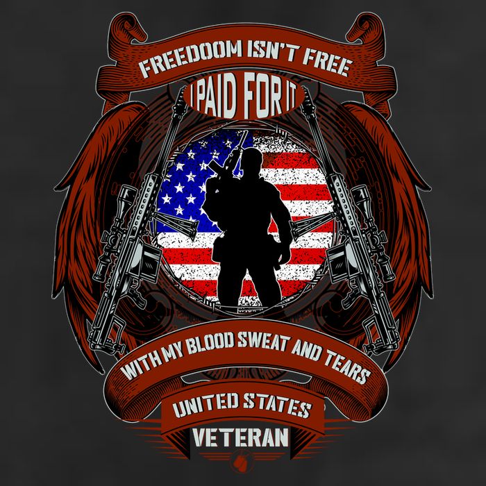Freedom Isn't Free I Paid For It United States Veteran Cool Comfort Performance Bucket Hat