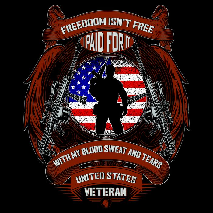 Freedom Isn't Free I Paid For It United States Veteran Impact Tech Backpack
