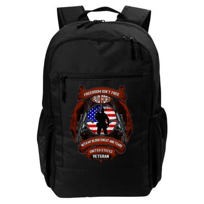 Freedom Isn't Free I Paid For It United States Veteran Backpack