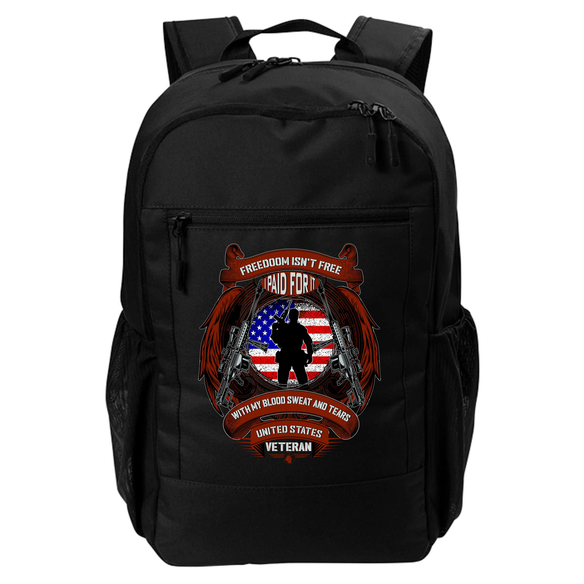 Freedom Isn't Free I Paid For It United States Veteran Backpack