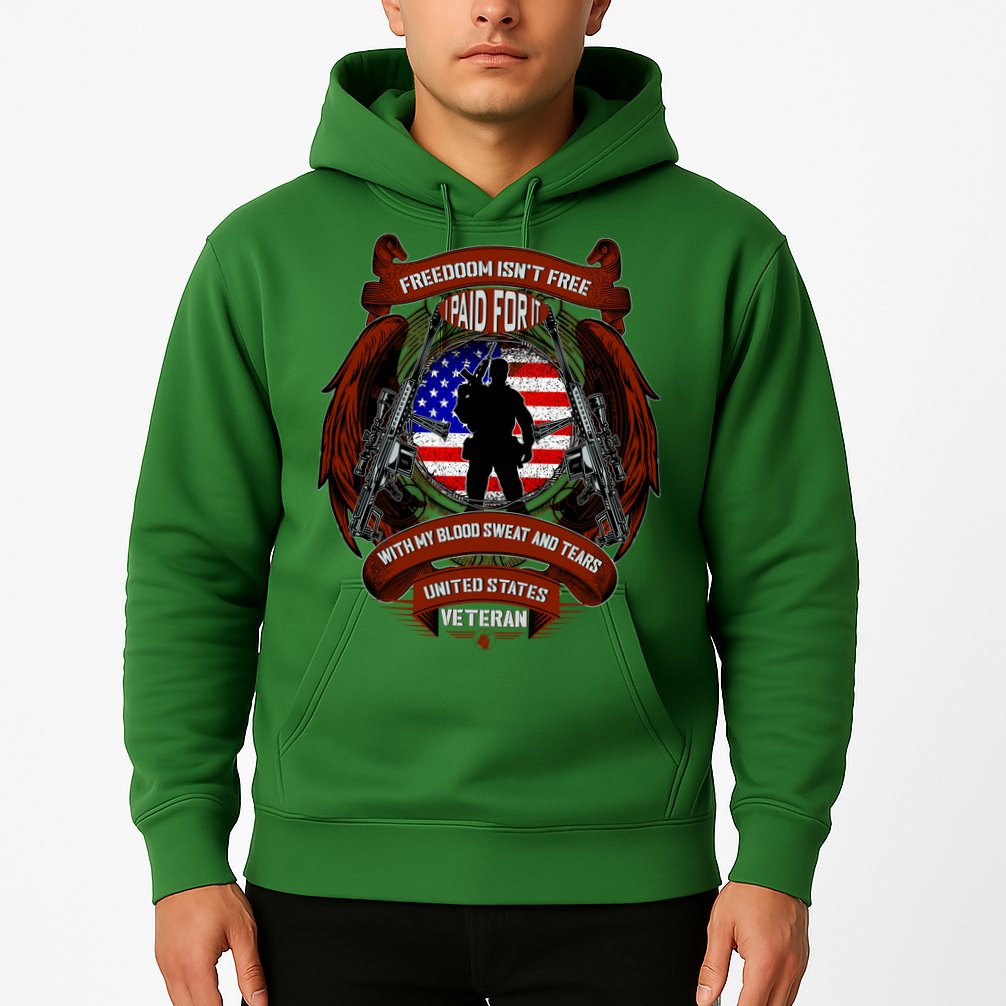 Freedom Isn't Free I Paid For It United States Veteran Hoodie