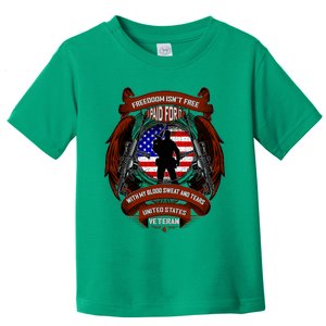 Freedom Isn't Free I Paid For It United States Veteran Toddler T-Shirt