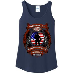 Freedom Isn't Free I Paid For It United States Veteran Ladies Essential Tank