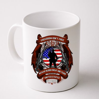 Freedom Isn't Free I Paid For It United States Veteran Coffee Mug